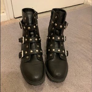 Guess Studded combat boots